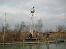 Flaggenmast legen