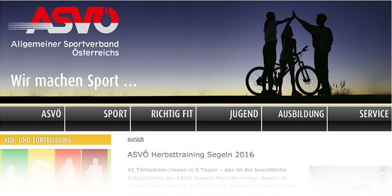 ASVÖ Herbsttraining 2016